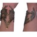 Etched Copper Cuff - Medieval Keyhole Battle Design - Armor Jewelry - handmade