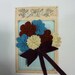 Vintage 1940s Felt Corsage  Brooch from Vintage Felt  made from Original 1940s Patterns