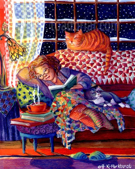8x10 Cozy Night Signed Print