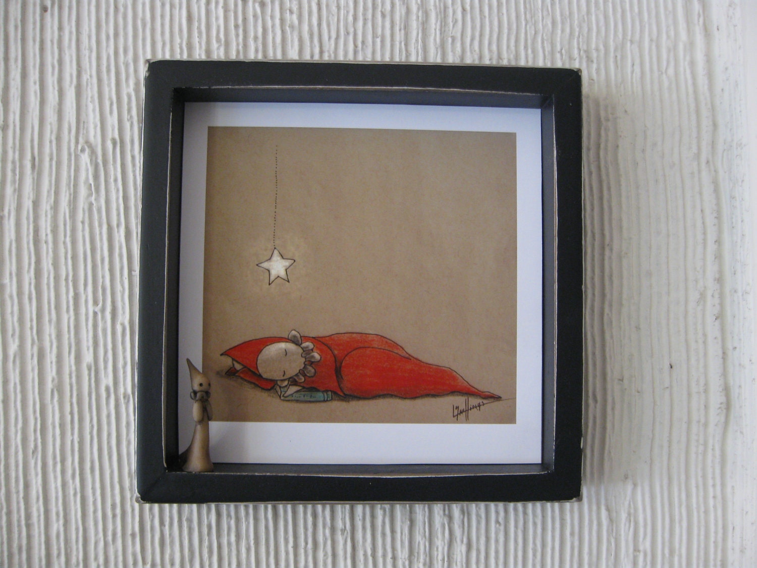 Lisa Snellings-In Which Poppet Dreams Of Home-Framed Digital Print