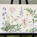 Original Watercolor Painting Illustration of Woodland Flowers