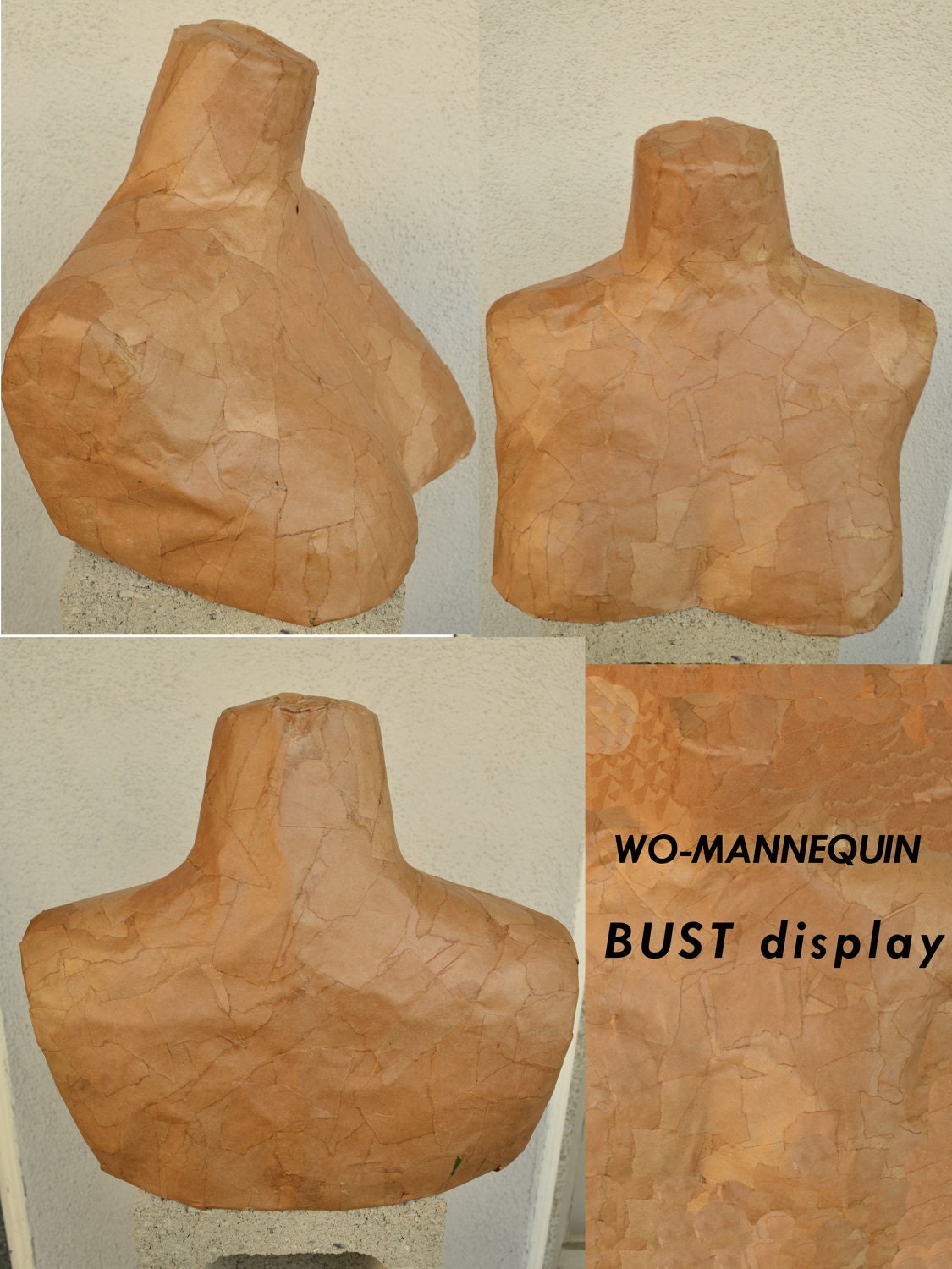 WO-MANNEQUIN Bust Display Necklaces and Scarves
