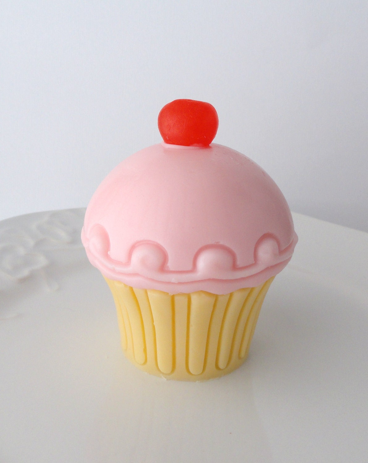 Soap Cupcake-Cherry on Top-Goat's milk Soap-Scented Blackberry Jam-Perfect Birthday Gift