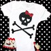 Pirate Maps and Skulls Ruffle Bootie