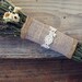 burlap bouquet wrap with tulle and lace