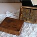 Wooden Rubber Stamp Box - Vintage Style -Diary Stamps 28 pcs Number Stamp