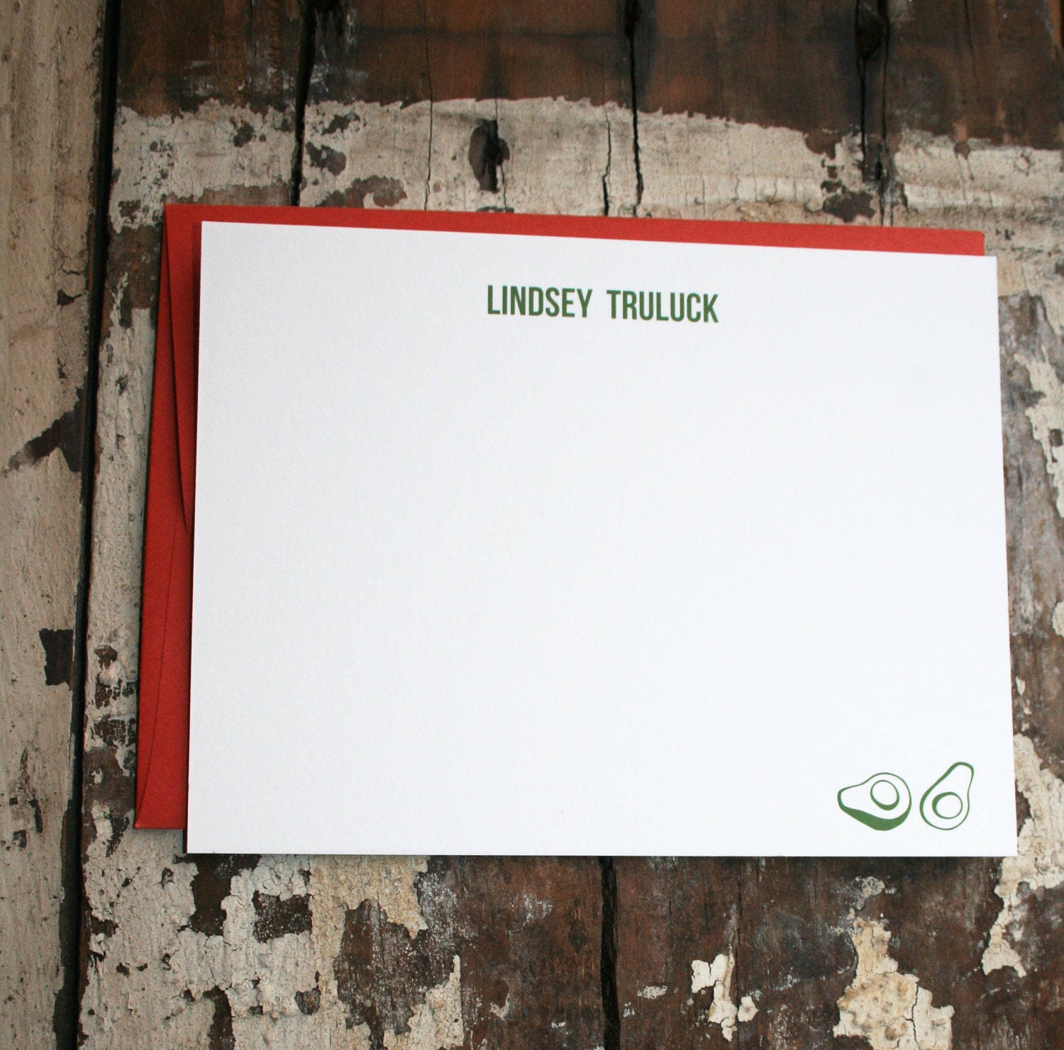 Avocado Stationery Set