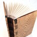 journal -unique handmade wood book in natural oak - rustic guest book