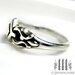 Tiny Princess Friendship Ring, Sterling Silver, Gothic Fairy Tale, Size 6