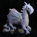 Needle Felted Purple Dragon Emrys - Needle Felted OOAK Soft Sculpture by Bella McBride