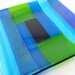Fused Glass Plate - Stripes