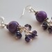 Purple and Silver Earrings