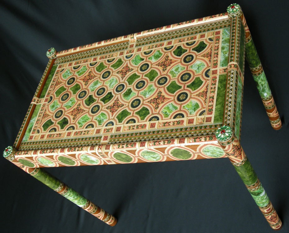 Green Marble Table