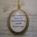 Sense and Sensibility If I Could But Know His Heart Prose Necklace