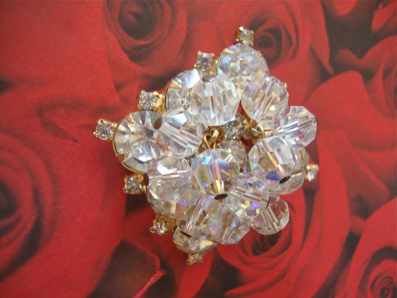 Juliana Rhinestone Brooch Pendant Combo