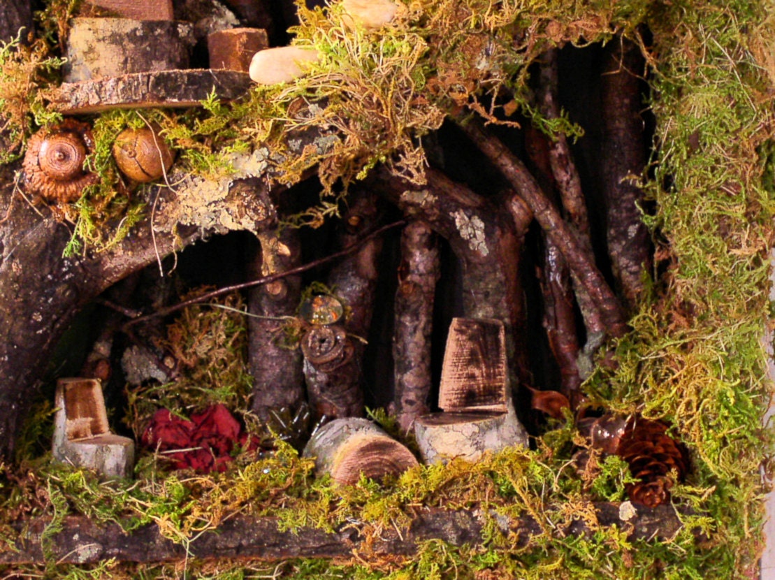 Woodland Fairy House Wall Art 3D