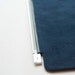 Embossed leather "Electric Library" smart cover for iPad 2 (Navy Blue)