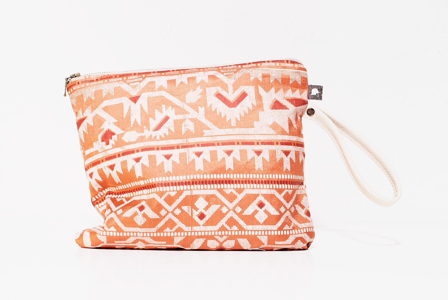 FREE SHIP Navajo Burnt Orange Pouch Wristlet