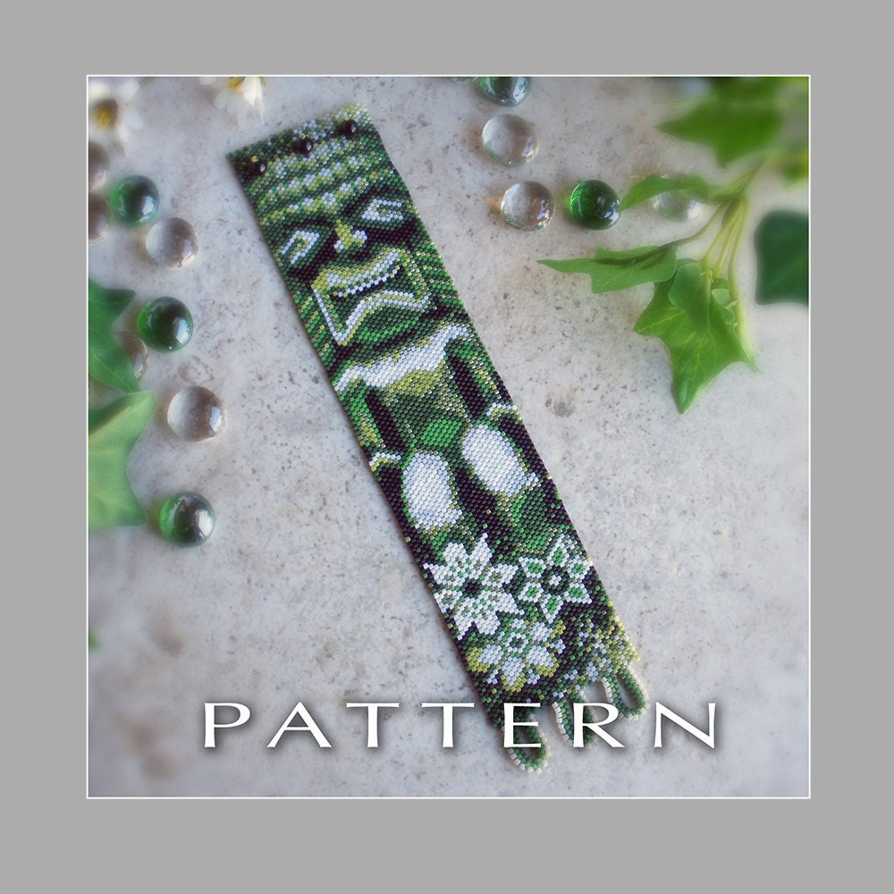 Tiki God Bracelet Cuff Pattern