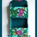 Mail / Key Holder Floral Teal