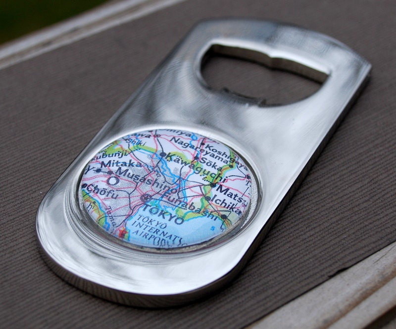 Tokyo Japan Bottle Opener - Vintage Map - Great Groomsmen Gift