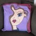 Talor loves hanging out with The Girls - Hand Painted Pillow Cover