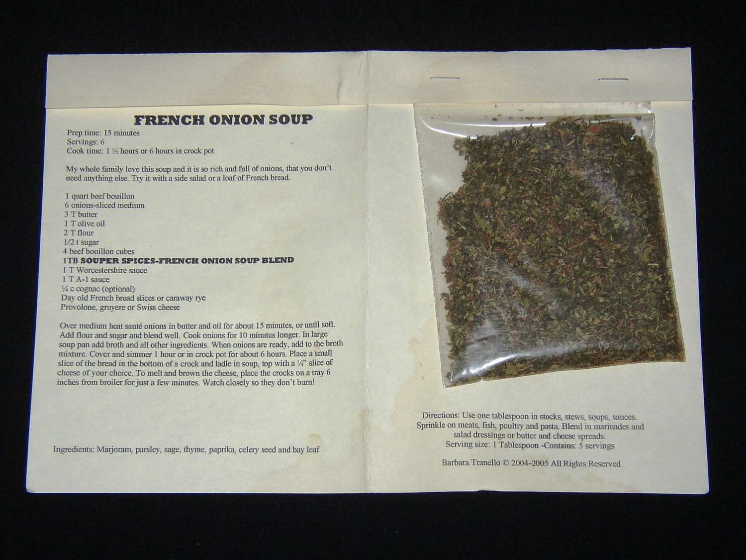 French Onion Soup Blend-Card