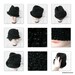 Womens Crochet Hat - Crochet Fedora Hat - Cotton Hat for Women in Black Green Sparkles - Spring Accessories - All Head Sizes Spring Fashion