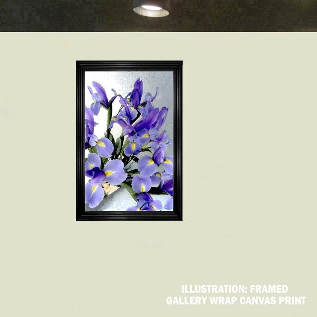 Photograph Flower Irises Purple, 8 x 12,  Watercolor Purple Iris Bouquet, Fine Art Photograph