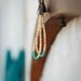 Vintage Turquoise and Shell Beaded Earrings