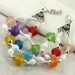 Spring Fashion Pastel Bracelet Red White Green Aqua Orange Lavender Rainbow