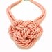 Peach Triple Knot Necklace