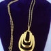 Crown Trifari Modernist Pendant Necklace
