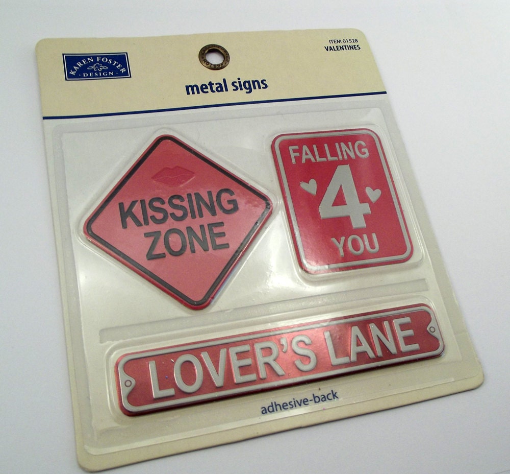 Karen Foster Valentines metal sign