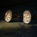Aquarius: Vintage Men's Gold Cufflinks, Zodiac Cufflinks, Zodiac Jewelry, Aquarius Jewelry, Aquarius Cufflinks