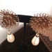 Art Deco Dangle Earrings Wired Metal Work