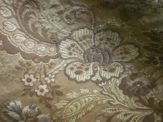 Morceau antique French silk weave brocade tapestry perfect for period cushions etc. late 1800s