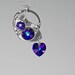 Machine v8: Steampunk industrial necklace with heliotrope Swarovski crystal accents