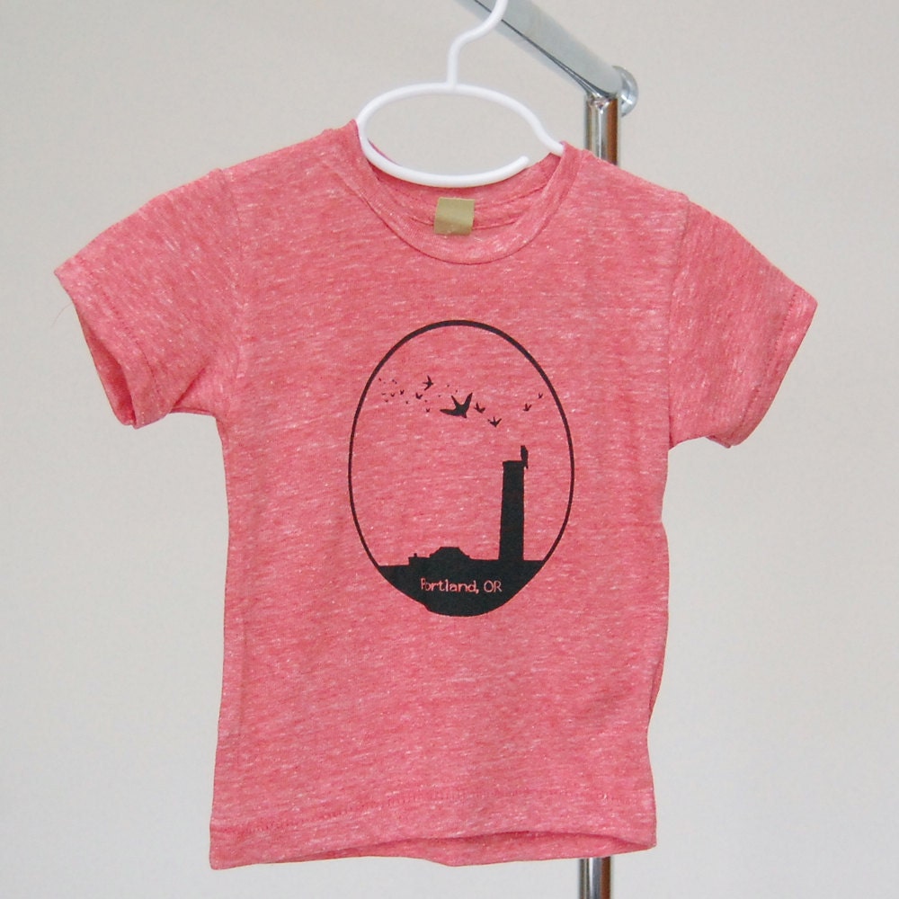 Portland T Shirt, Swifts Shirt, Vaux Swifts, Toddler, Youth Organic T- Shirt, Skyline Shirt
