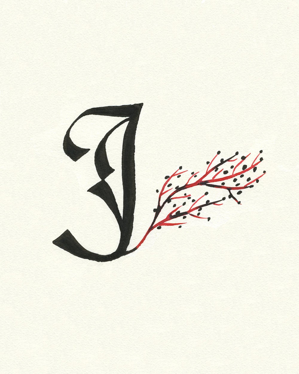 J Print - Reserved for Julia