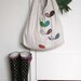 cotton market tote bag with vintage florals