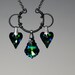 Io II v5: Bold aquamarine sphinx industrial wire wrapped necklace