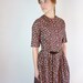 1950s Dress / 50s Dress / Cotton Day Dress