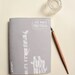 Handpainted Notebook - "We once had trees"