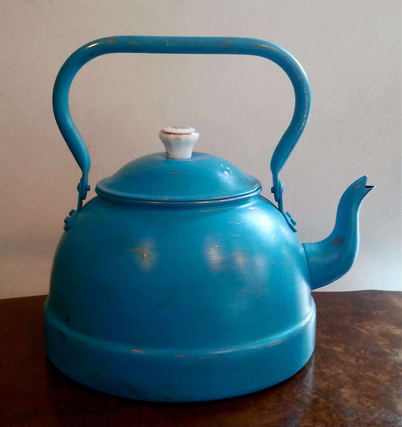 Turquoise Vintage Teapot.
