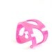 Minimalist Acrylic Bracelet - hand cut plexiglass in pink