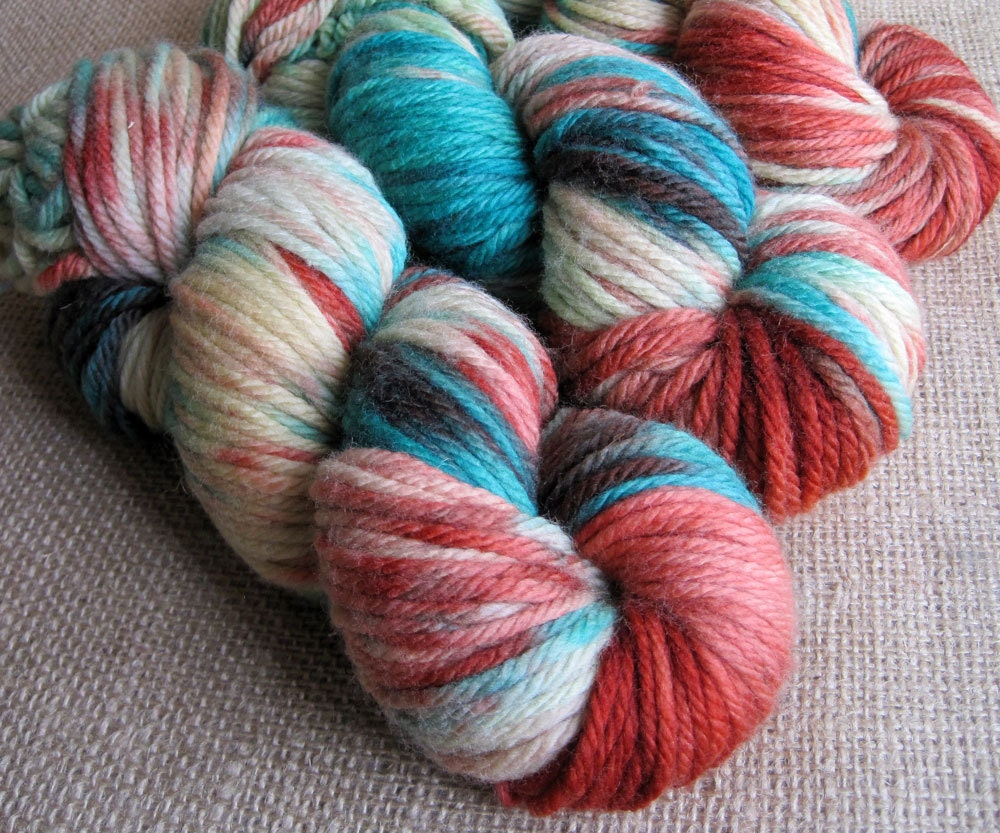 Captain Americana - Hand Dyed Superwash Merino Wool - Bulky Yarn