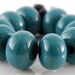 Mermaid Spacers - Handmade Lampwork Glass Beads 5mm - Green, Teal - SRA (Set of 10 Spacer Beads)