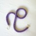 Seed Bead Crochet. The "ESSENTIAL CROCHET" Collection: Lilac Tubular Necklace. We'll call it SNAKE.