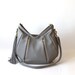 Soft Leather Purse  - OPELLE Ballet Bag - Large Size in Dove Pebbled Leather New